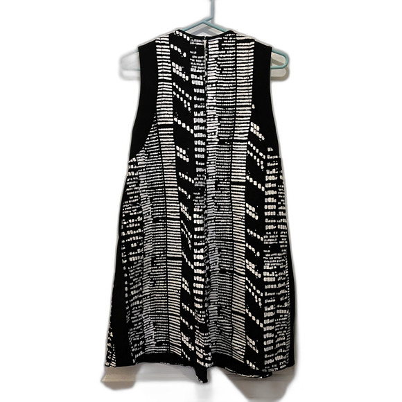 Proenza Schouler Black & White Viscose Sleeveless Shift Dress   Women's Size 6 - Picture 5 of 10